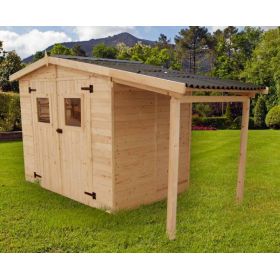 Toilettes sèches en bois massif panneaux 16mm + Plancher