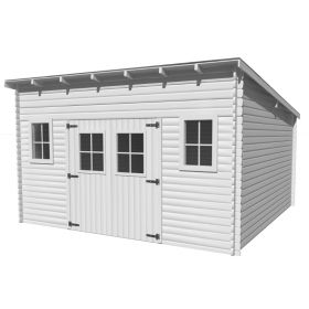 ▷ Garage panneaux bois 16 mm, sans plancher 15.60m² ED 2848 N au meilleur  prix - Abri de jardin