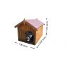 Niche à chien bi-pente pour petits chiens (0,77 m2 / toit bitumé)