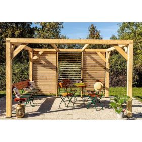 Panneau Brise-Vue en Bois Traité THT 1 x 2 m (la pièce) - Habrita