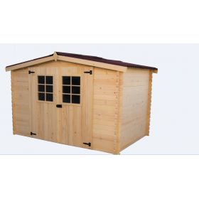 ▷ Garage panneaux bois 16 mm, sans plancher 15.60m² ED 2848 N au meilleur  prix - Abri de jardin