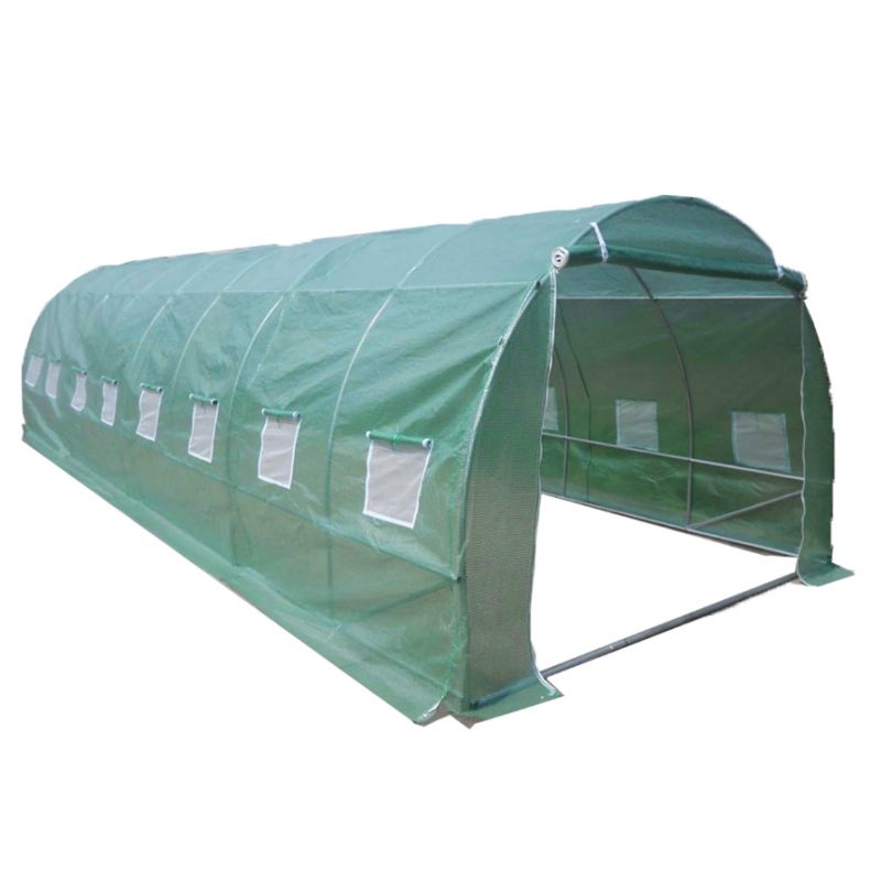 Serre jardin tunnel structure métal 3 x 8 m