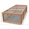Clapier / Enclos au sol grillagé (1,62 m2 / 4-5 animaux / sans toit) 