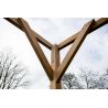 Pergola en bois TH 3030, couleur marron, 8.88 m², 300x296 cm