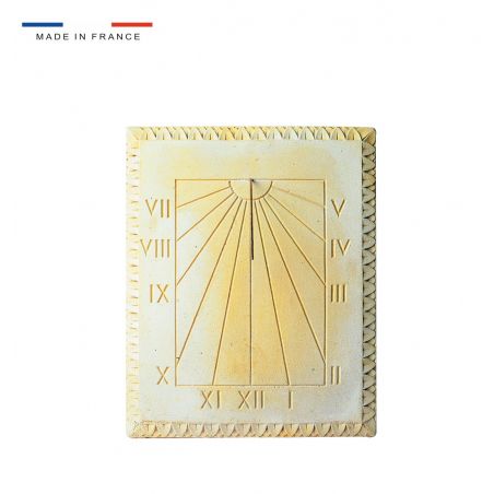 Cadran solaire motif Lys pierre naturelle 38cmx50cm