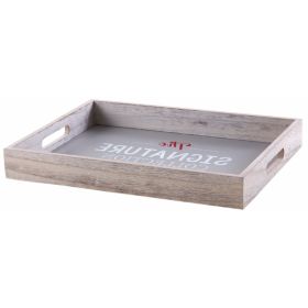 Plateau en bois gris - The signature collection -