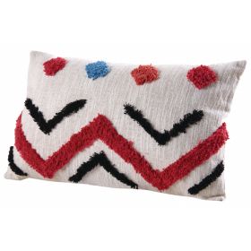 Coussin en coton tufté