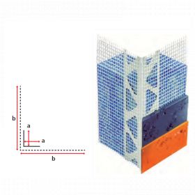 Profilé d’angle en PVC entoilé - finitions épaisses Rustique / Rustique écrasé - 2,5ML