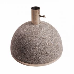 Pied de parasol en granit - D. 35,5 cm x H. 25,5 cm - Gris