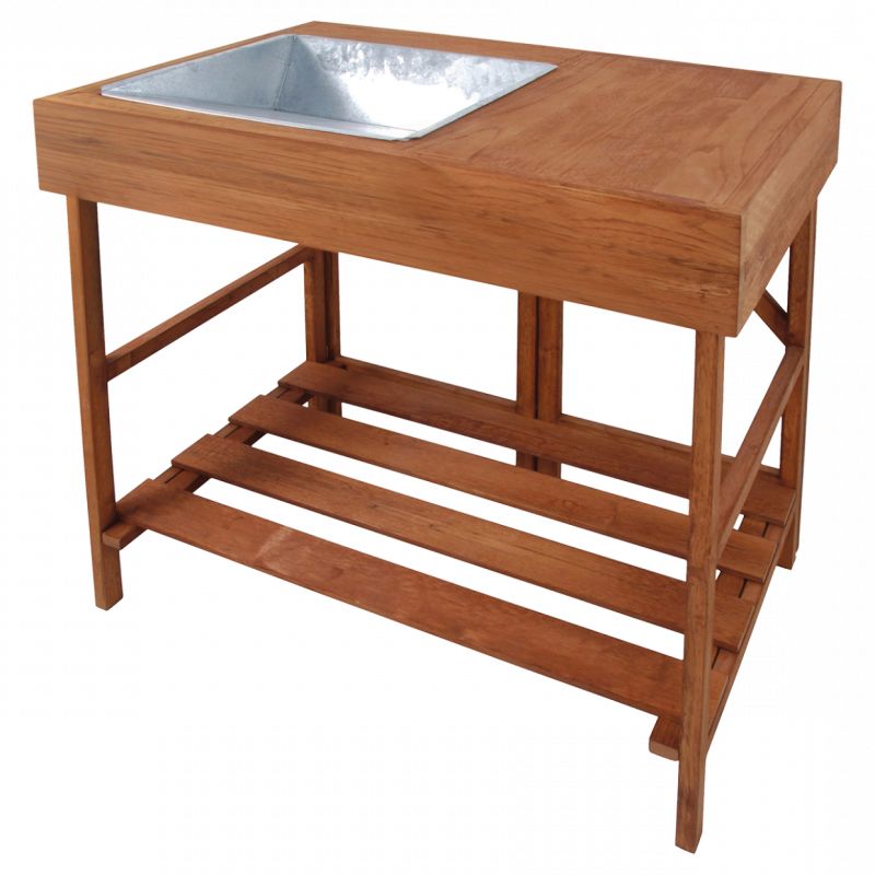 Table à rempoter en bois dur