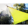 Voile d'ombrage triangulaire 3.6x3.6x3.6m avec led intégré