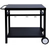 Servante SILVIO chariot extérieur pour barbecue plancha 100x50
