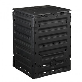 Silo thermocomposteur - PP 300 l noir pliable - H90 x 60 x 60 cm