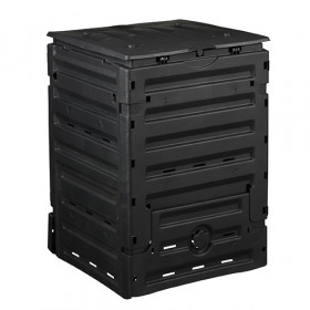 Silo thermocomposteur - PP 400 l noir pliable - H80 x 88,5 x 88,5 cm