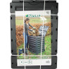 Silo thermocomposteur - PP 1200 l noir pliable - H82,6 x 198 x 71,9 cm