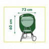 Housse de protection barbecue - H60 x Ø73 cm