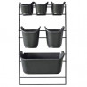 Kit jardin vertical pour plantes d'ornement, aromatiques ou potagères - H84 x 48 cm