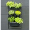 Kit jardin vertical pour plantes d'ornement, aromatiques ou potagères - H84 x 48 cm