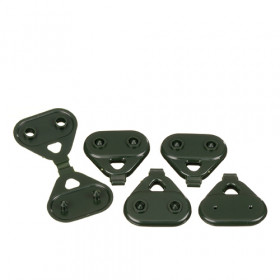 Clip de fixation pour toile et filet - vert - 10 x