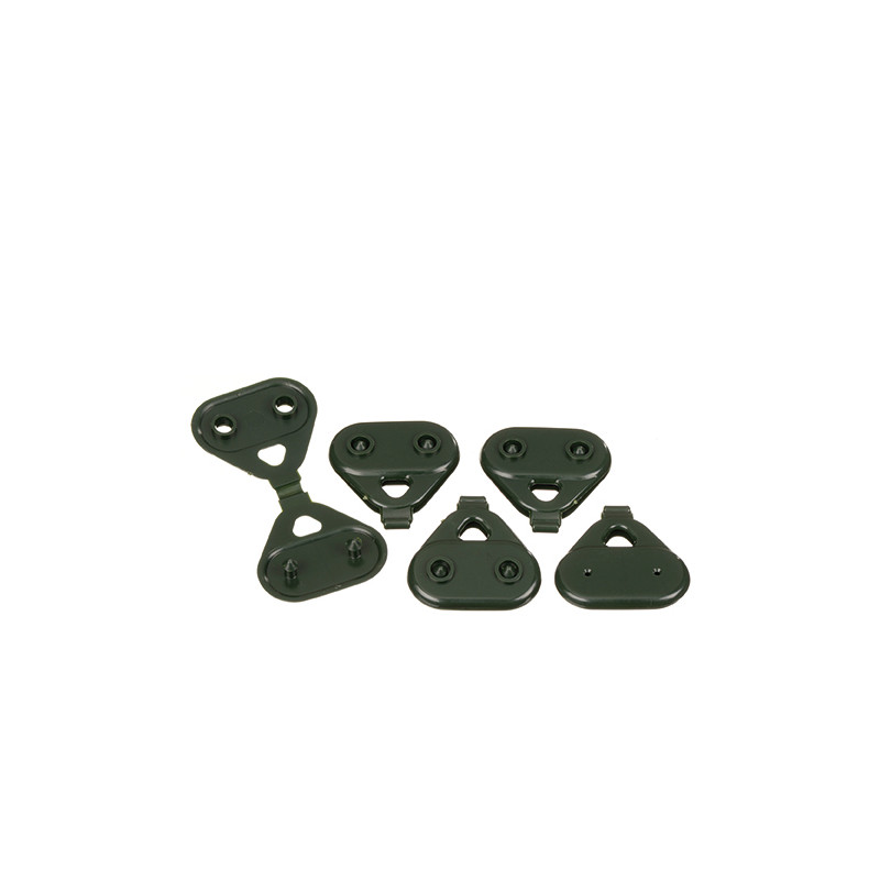 Clip de fixation pour toile et filet - vert - 10 x