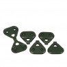 Clip de fixation pour toile et filet - vert - 10 x