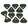 Clip de fixation pour toile et filet - vert - 10 x