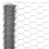 Maille hexagonale en acier galvanisé - 13 mm - 50 cm x 2,50 m