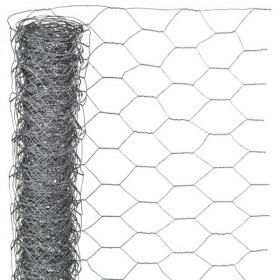 Maille hexagonale en acier galvanisé - 13 mm - 50 cm x 5 m