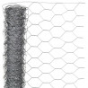 Maille hexagonale en acier galvanisé - 13 mm - 50 cm x 5 m