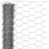 Maille hexagonale en acier galvanisé - 25 mm - 1 x 2,50 m