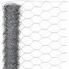 Maille hexagonale en acier galvanisé - 40 mm - 50 cm x 10 m