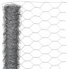 Grillage à poule maille héxagonale en acier galvanisé - 40 mm - 1 x 10 m