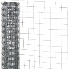 Maille carrée en acier galvanisé - 13 mm - 50 cm x 2,50 m