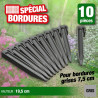 Ancres pour Bordure de jardin - PP recyclé, gris - H19,5 x 1,9 x 1,8 cm - 10 x