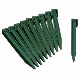 Ancres pour Bordure de jardin - PP recyclé, vert - H26,7 x 1,9 x 1,8 cm - 10 x