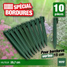 Ancres pour Bordure de jardin - PP recyclé, vert - H26,7 x 1,9 x 1,8 cm - 10 x