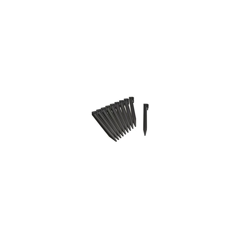 Ancres pour Bordure de jardin - PP recyclé, noir - H26,7 x 1,9 x 1,8 cm - 10 x