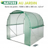 Serre de jardin - tube & connecteur galva - H200 x 200 x 200 cm 4,0 m²