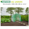 Serre de jardin - tube & connecteur galva - H200 x 200 x 200 cm 4,0 m²