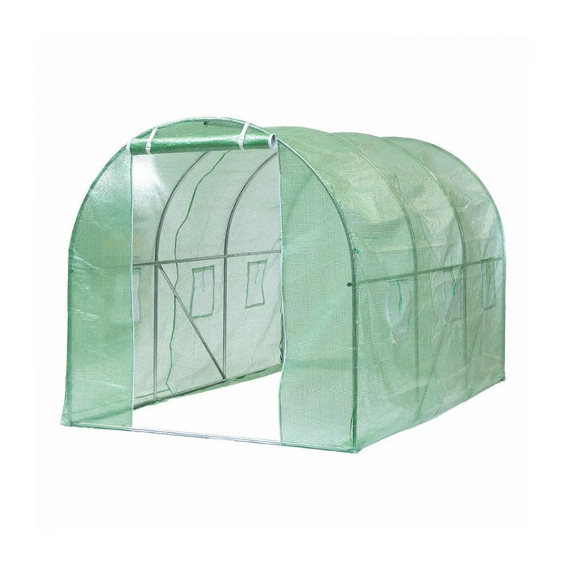 Serre de jardin - tube & connecteur galva - H200 x 350 x 200 cm 7,0 m²