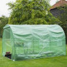 Serre de jardin - tube & connecteur galva - H200 x 350 x 200 cm 7,0 m²