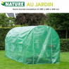 Serre de jardin - tube & connecteur galva - H200 x 350 x 200 cm 7,0 m²