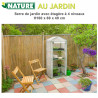 Serre de jardin avec étagère à 4 niveaux - H160 x 69 x 49 cm 1,3 m²