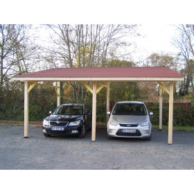 Bâche pour Carport 3x4 m Grise anthracite - Qualité 5 ans TECPLAST 506CP -  Toile PVC étanche pour abri de voiture