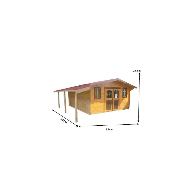 ▷ Abri de jardin en résine grosse épaisseur 22 mm toit bi-pente 8