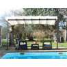 PER 2535 M  / 
Pergola marquise toile extensible 250 x 350 x 220 cm 