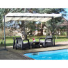 PER 2535 M  / 
Pergola marquise toile extensible 250 x 350 x 220 cm 