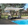 PER 2535 M  / 
Pergola marquise toile extensible 250 x 350 x 220 cm 