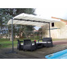 PER 2535 M  / 
Pergola marquise toile extensible 250 x 350 x 220 cm 