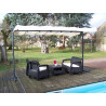 PER 2535 M  / 
Pergola marquise toile extensible 250 x 350 x 220 cm 